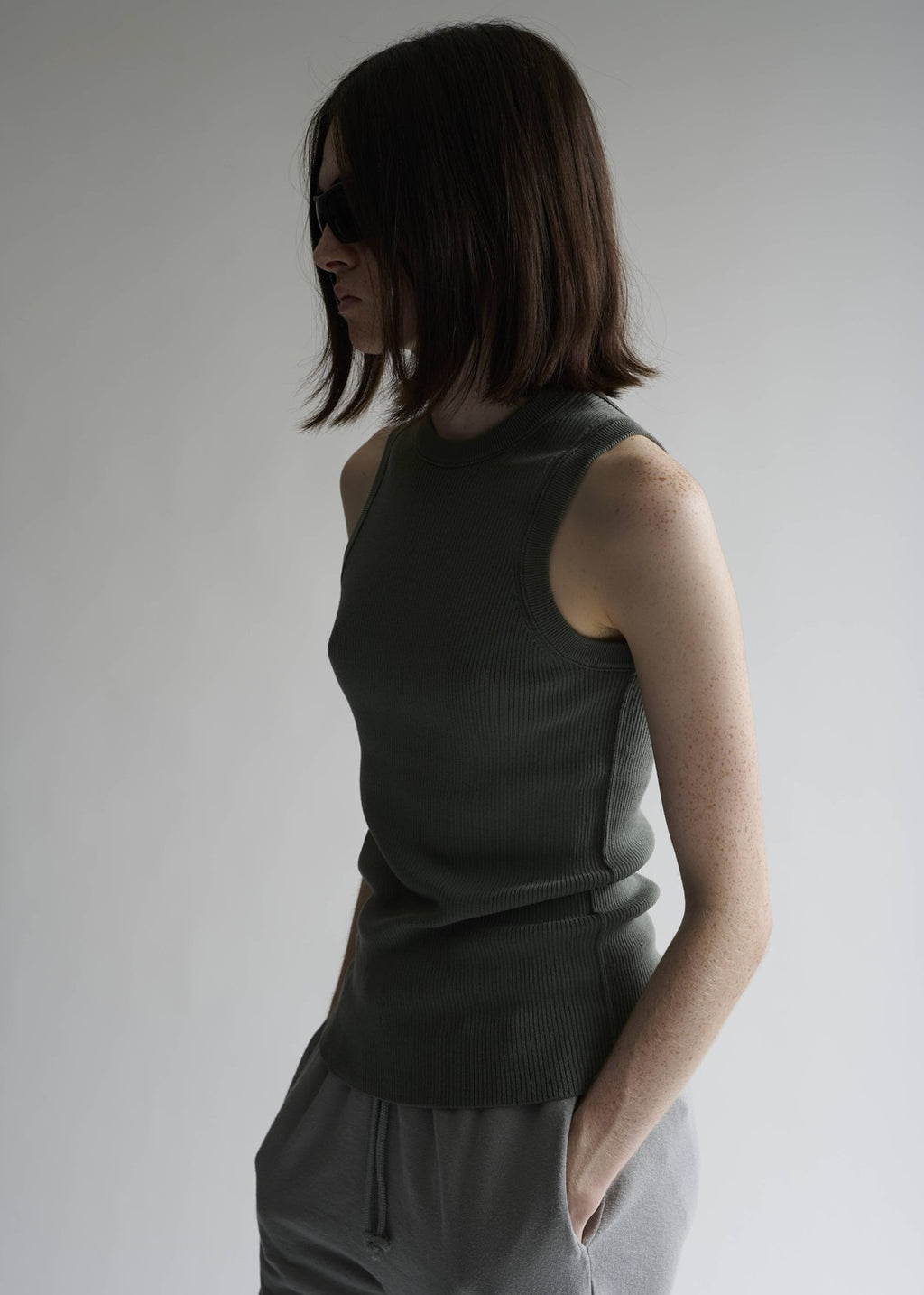 Cotton Rib Tank Top – INSCRIRE