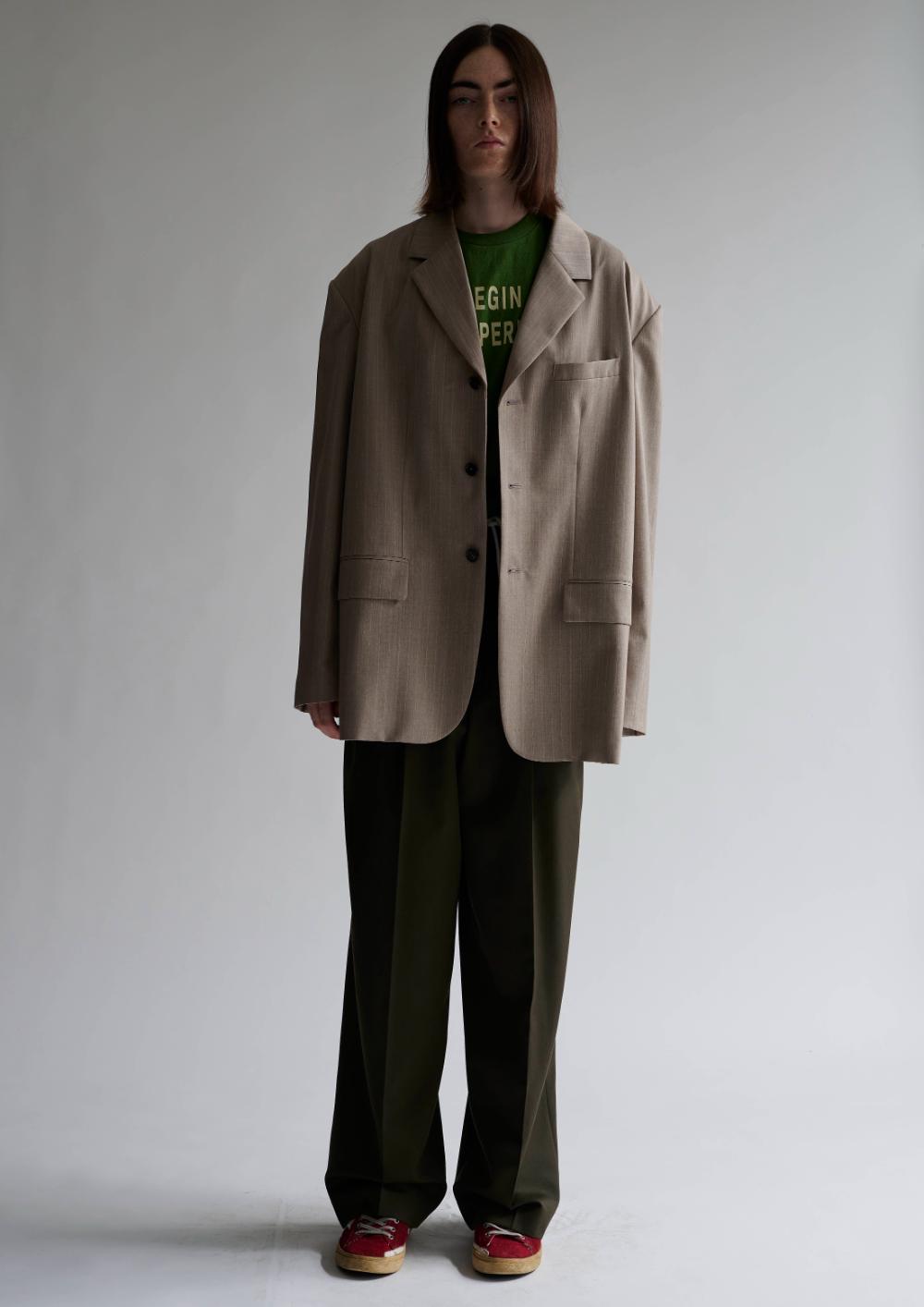 Wool Back Open Jacket – INSCRIRE