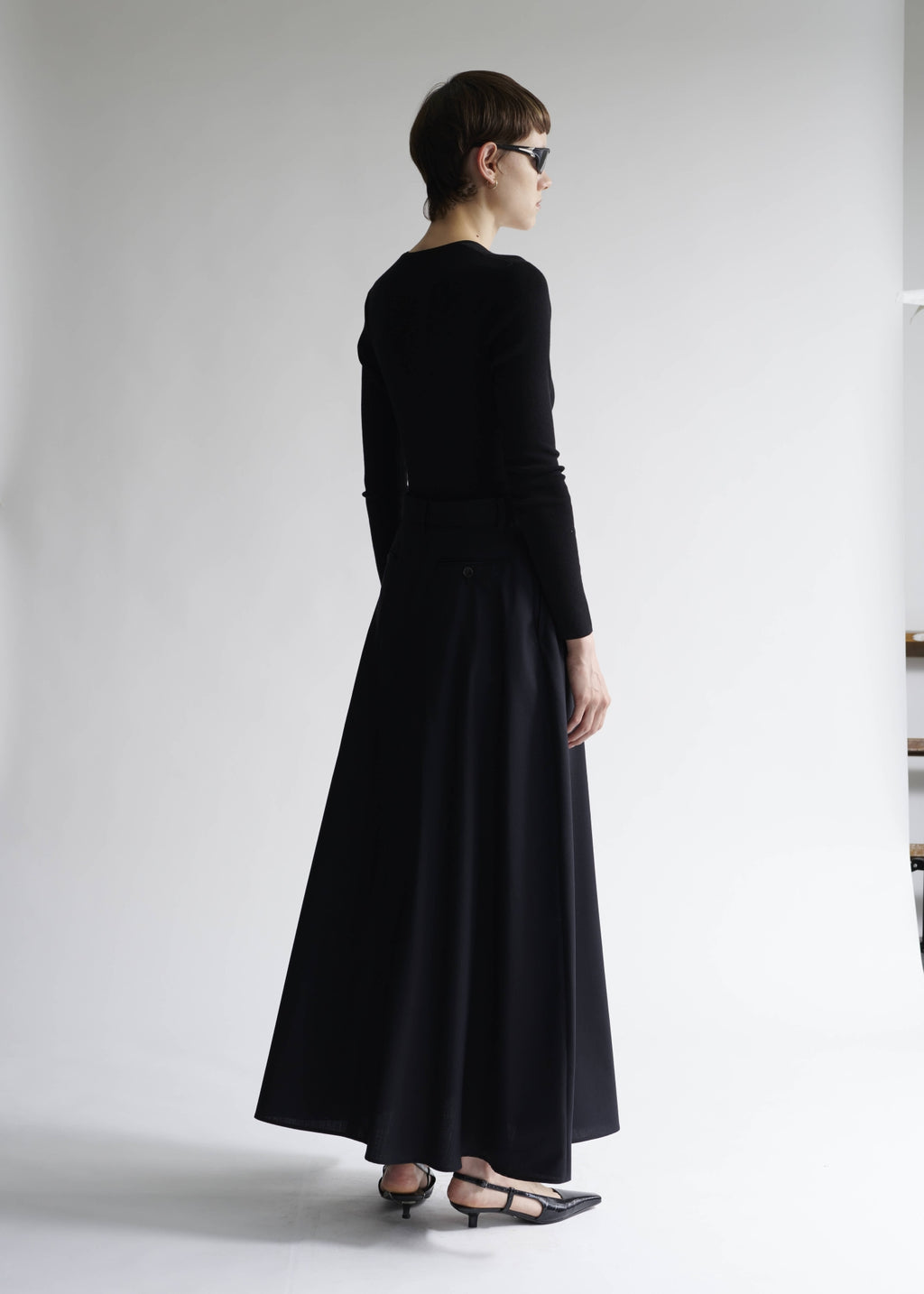 今期新作希少完売SサイズブリーフィングWOOL KNIT SKIRTブラック Wool Maxi Skirt – INSCRIRE