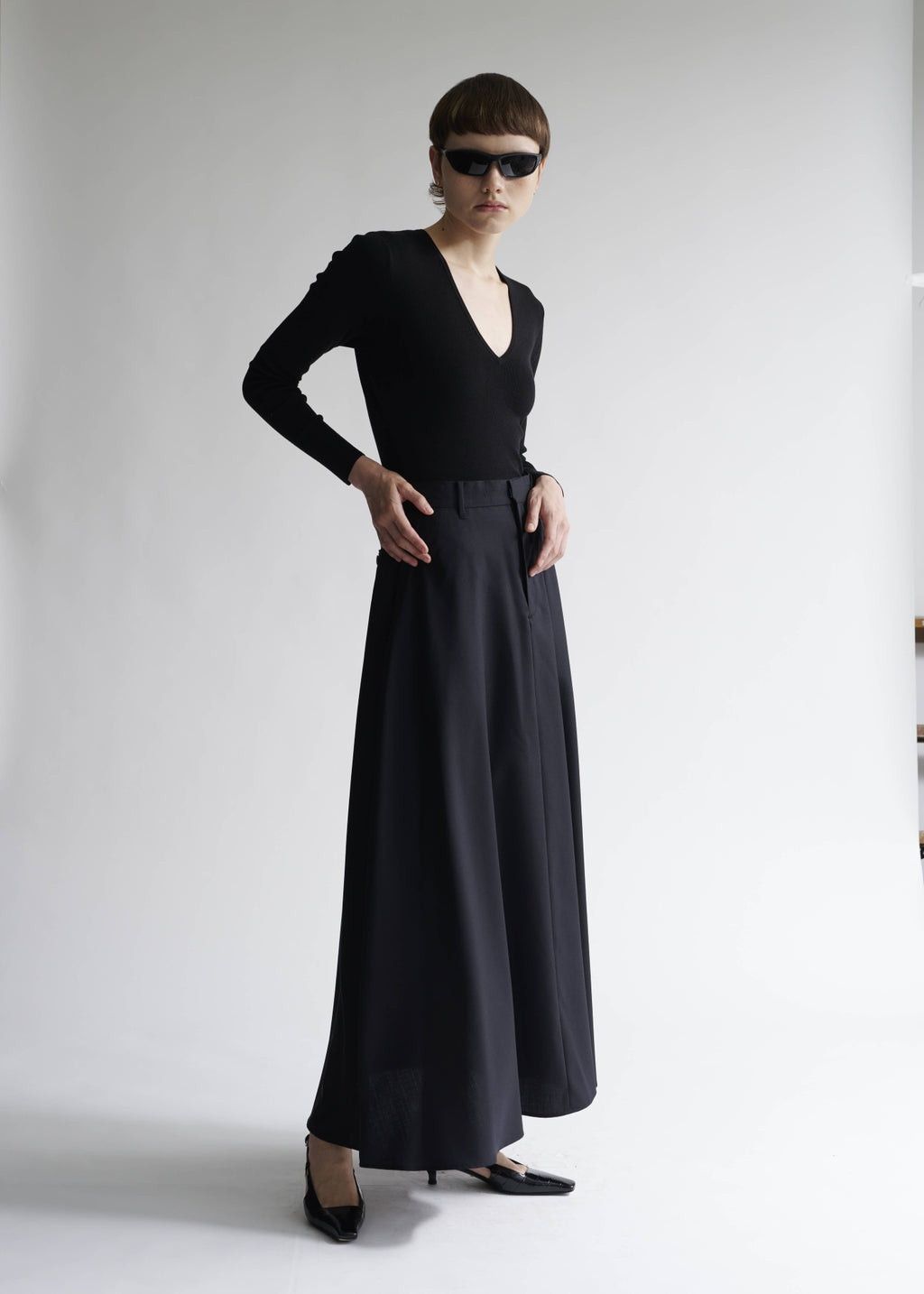 今期新作希少完売SサイズブリーフィングWOOL KNIT SKIRTブラック Wool Maxi Skirt – INSCRIRE