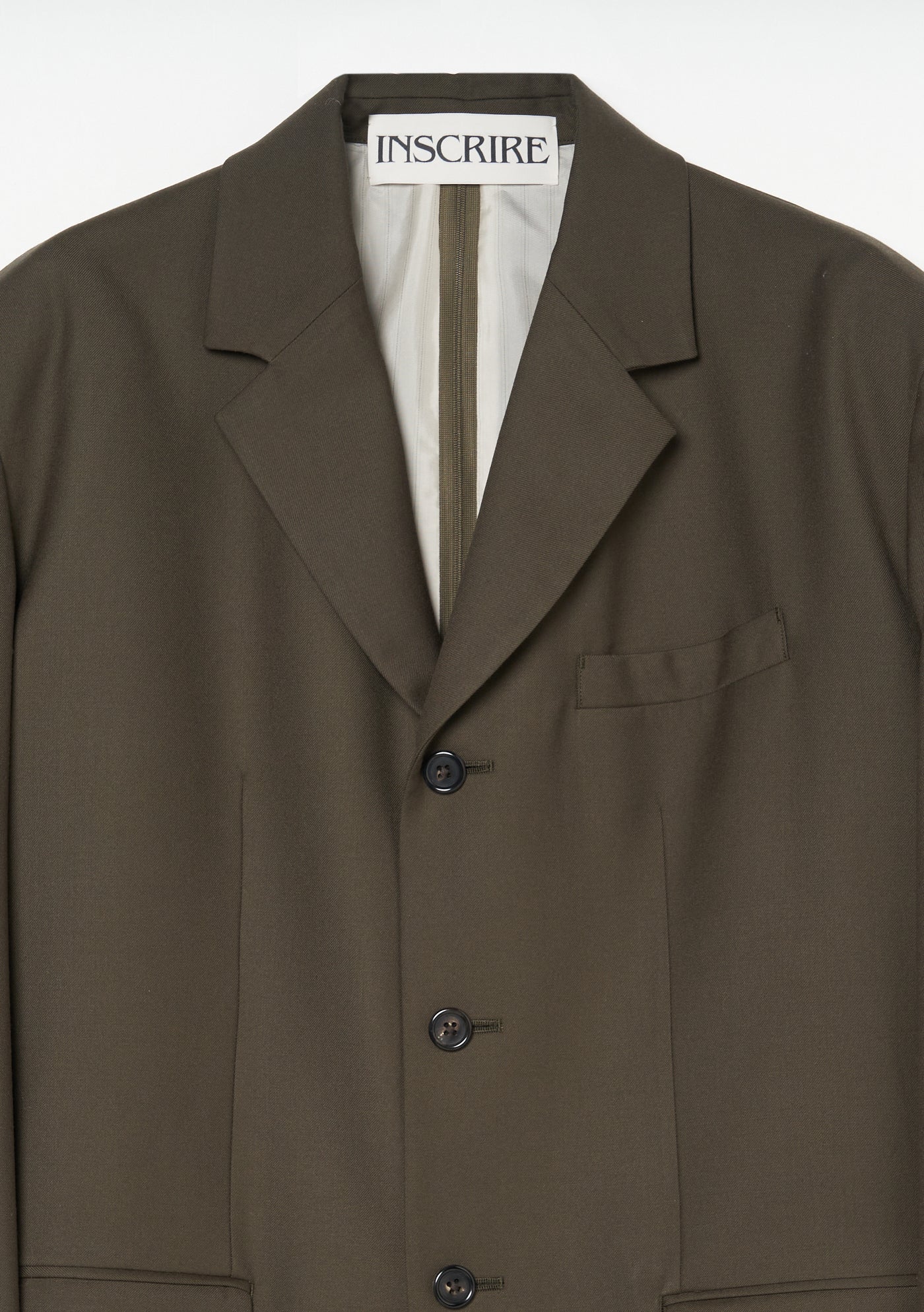 Wool Back Open Jacket – INSCRIRE