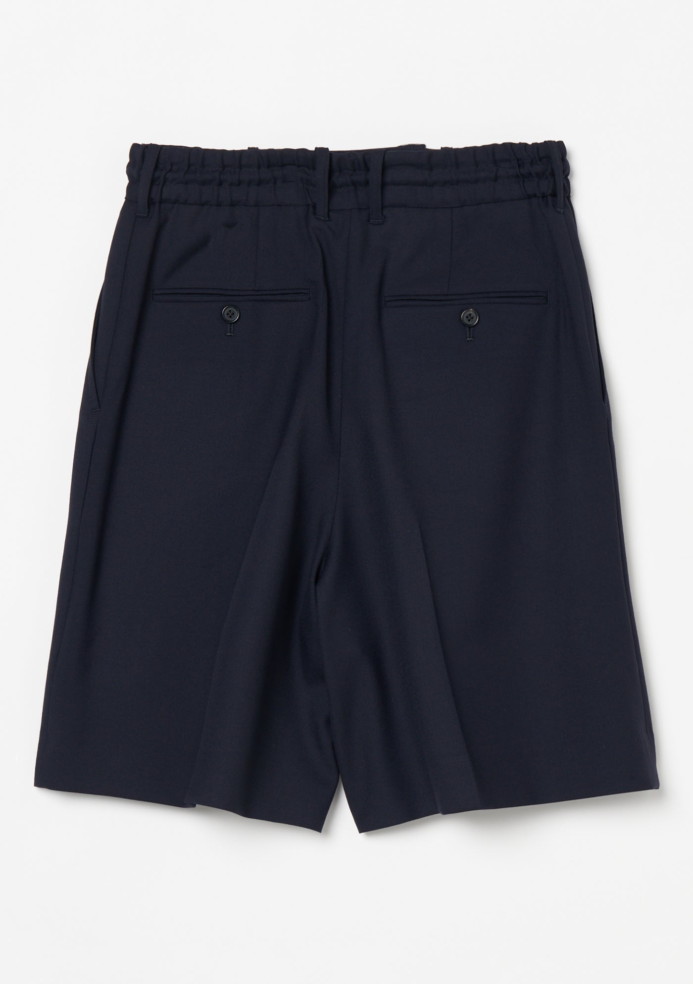 INSCRIRE /アンスクリア　Short P/O ネイビー Wool Easy Shorts – INSCRIRE