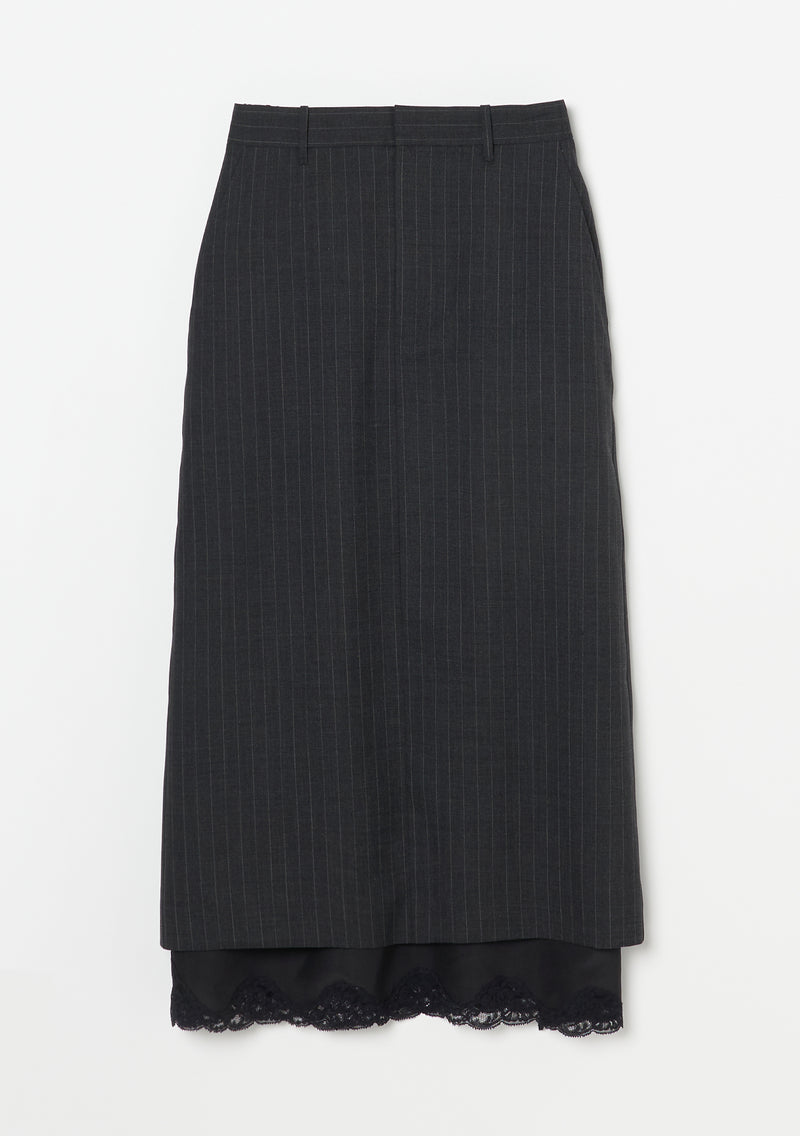 【25SS PRE ORDER】Wool Layered Skirt