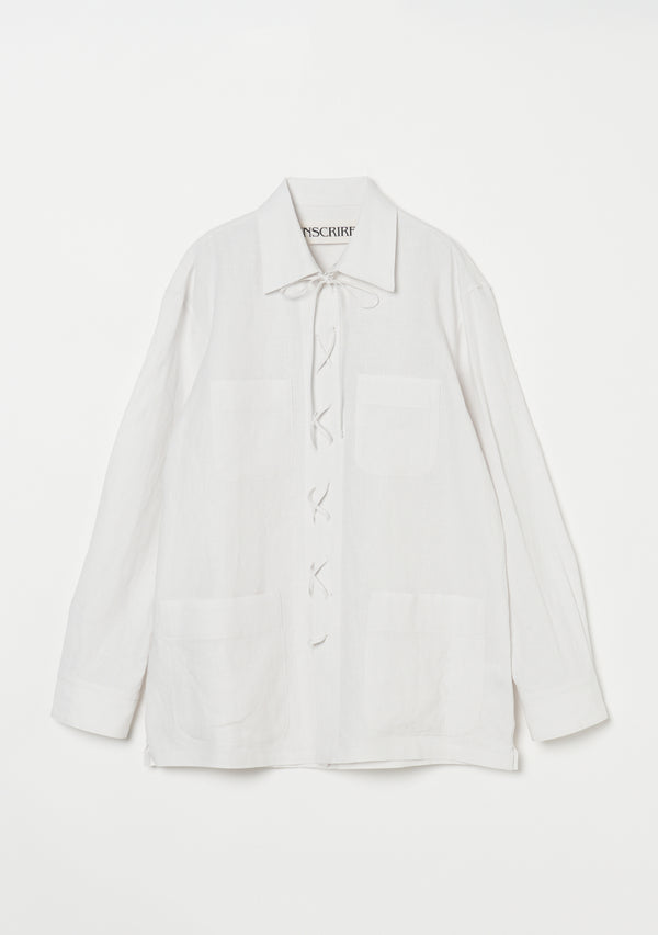Linen Laceup Shirt size 3