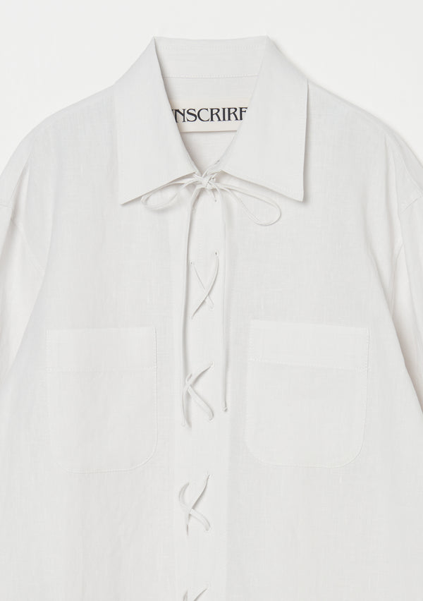 Linen Laceup Shirt size 3