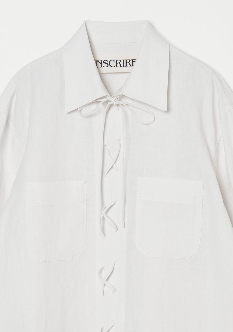 Linen Laceup Shirt size 3