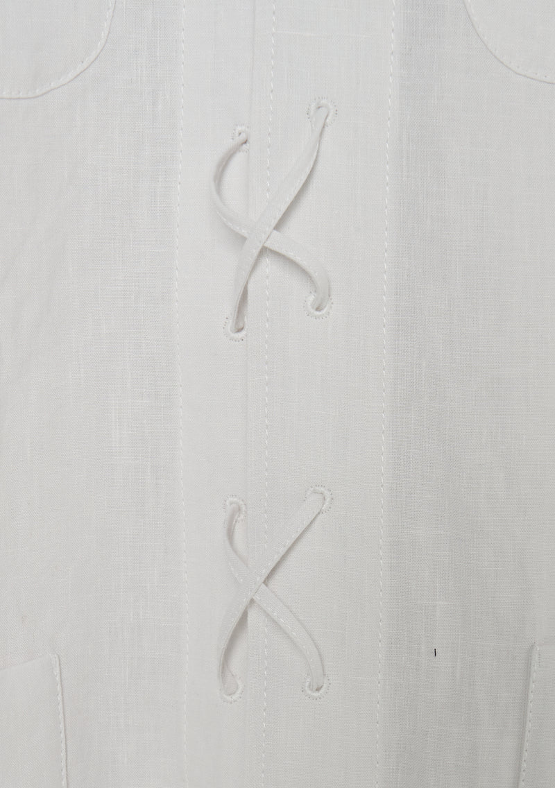 Linen Laceup Shirt size 3