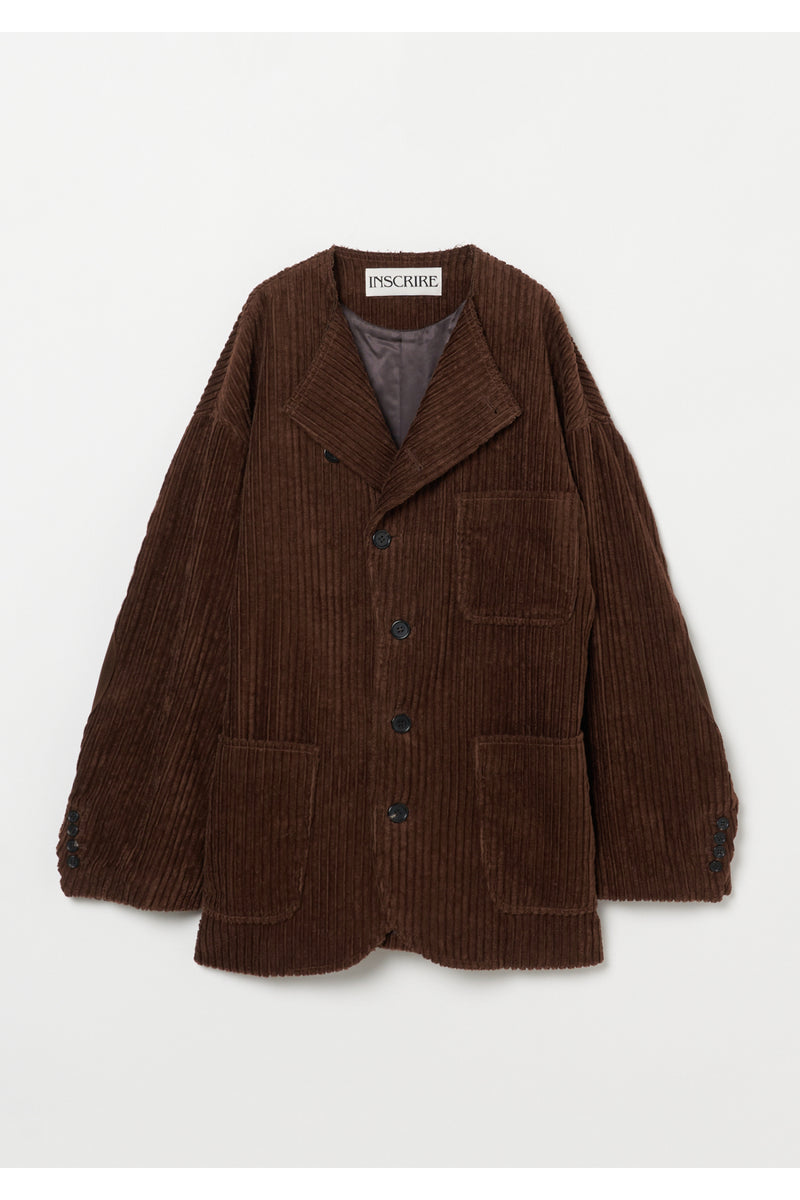 Corduroy Collarless Jacket