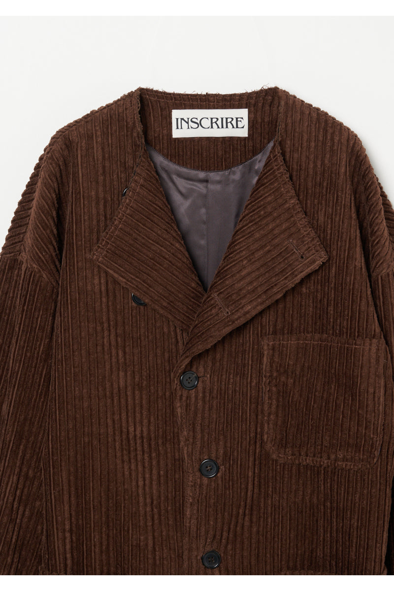 Corduroy Collarless Jacket
