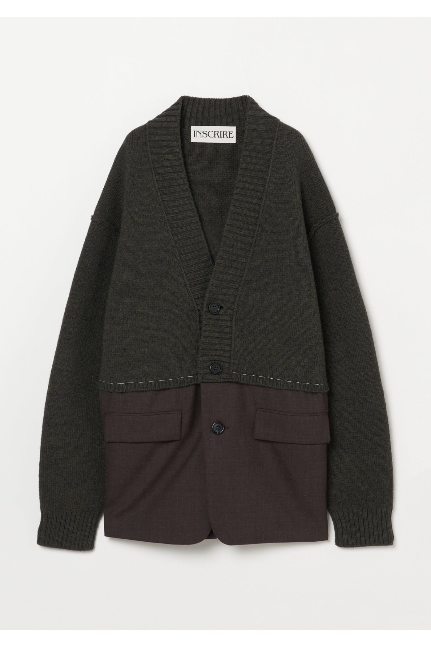 アンスクリア　INSCRIRE シャギージャケット INSCRIRE/アンスクリア】Knit Shaggy Coat/ニットシャギーコート