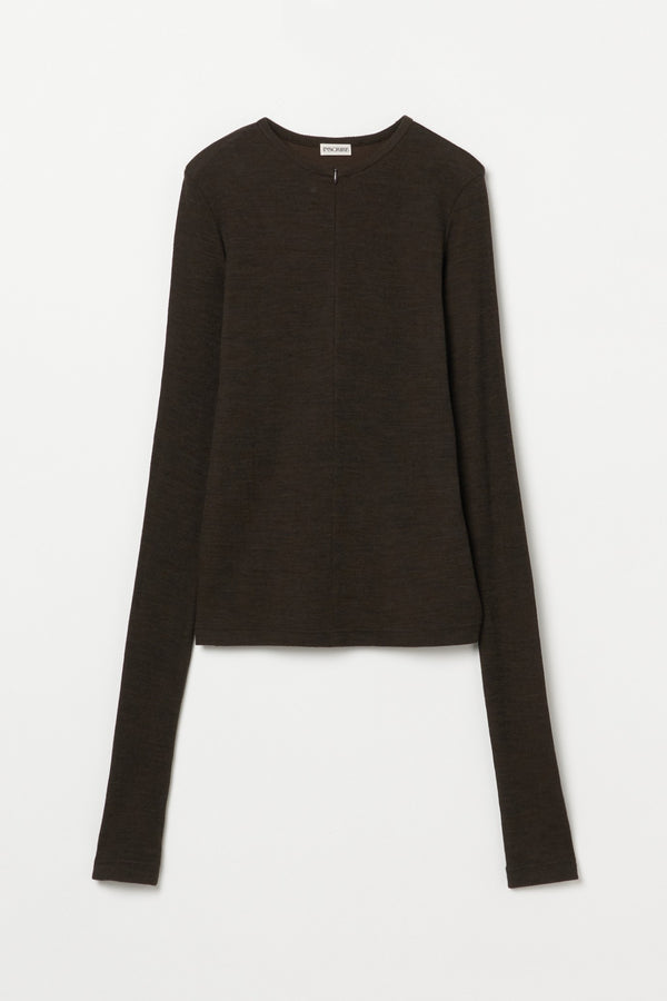 Plating Rib Zip Up Tee