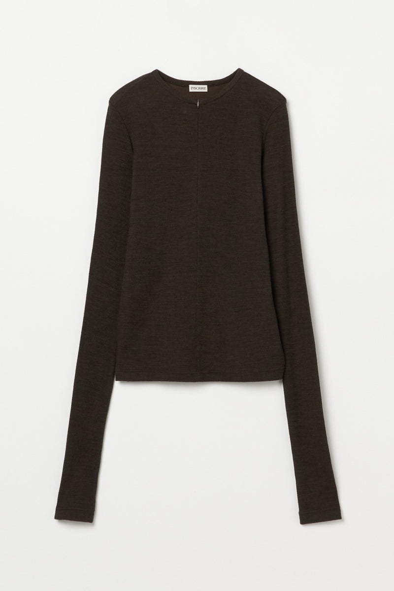 Plating Rib Zip Up Tee