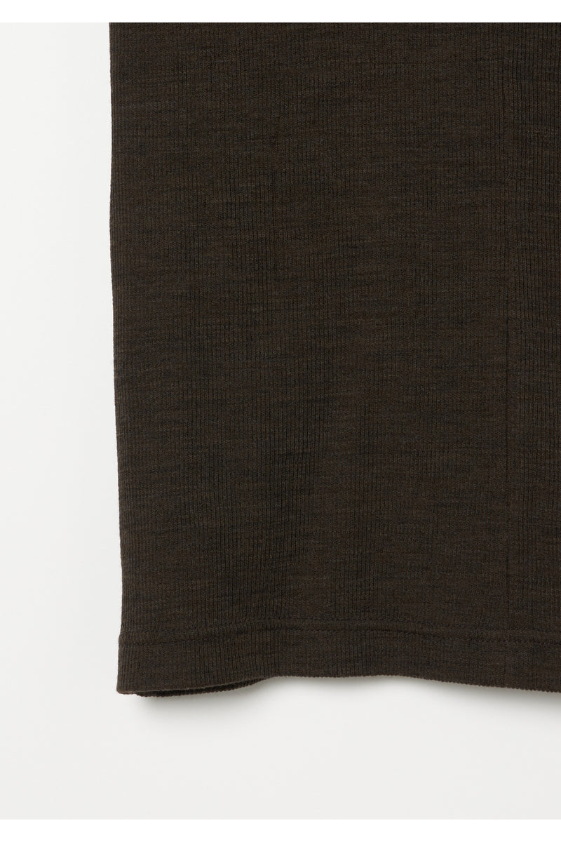 Plating Rib Zip Up Tee