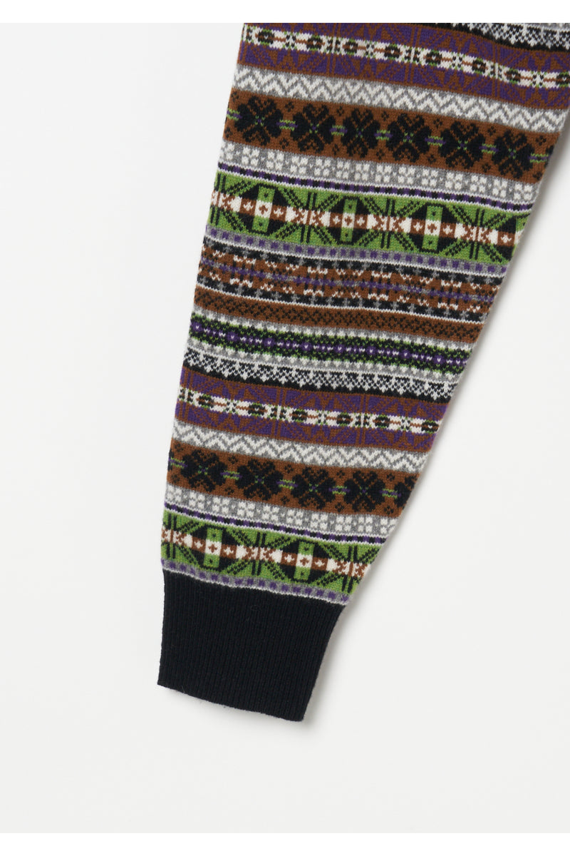 Fairisle Polo Sweater　