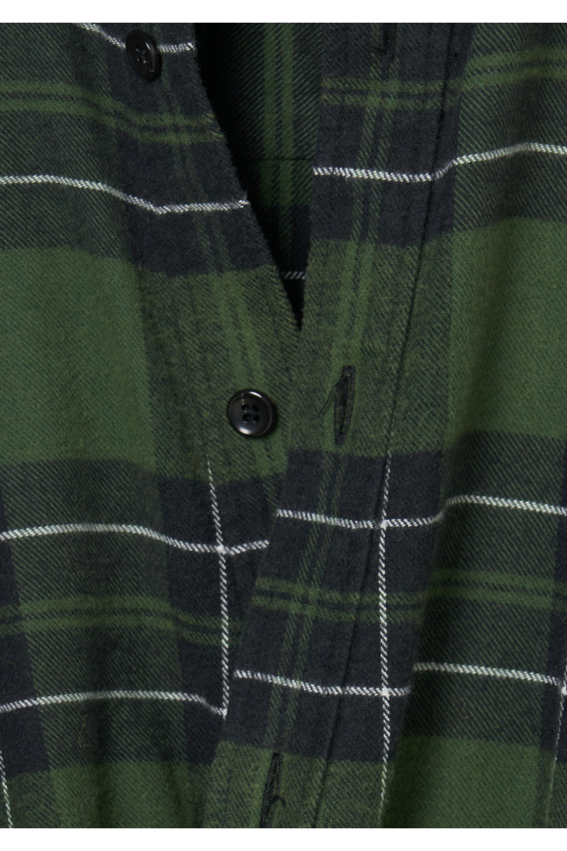 Flannel Shirt Dress　