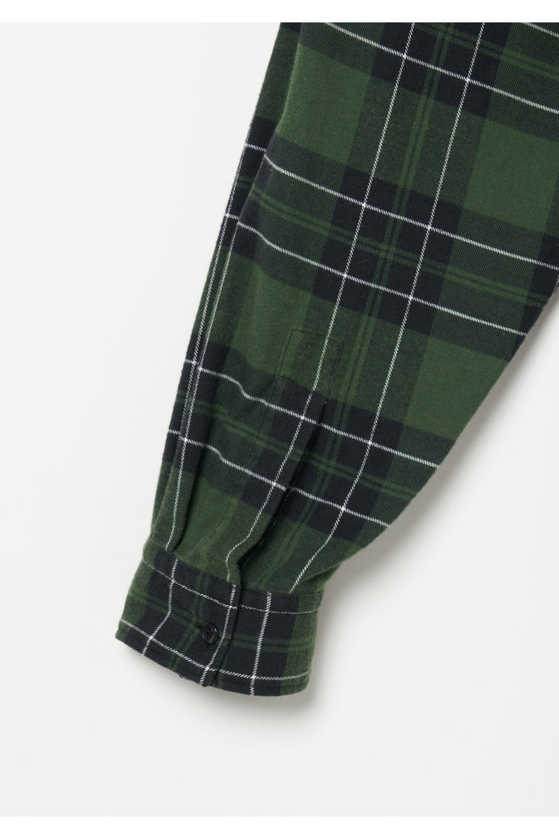 Flannel Shirt Dress　