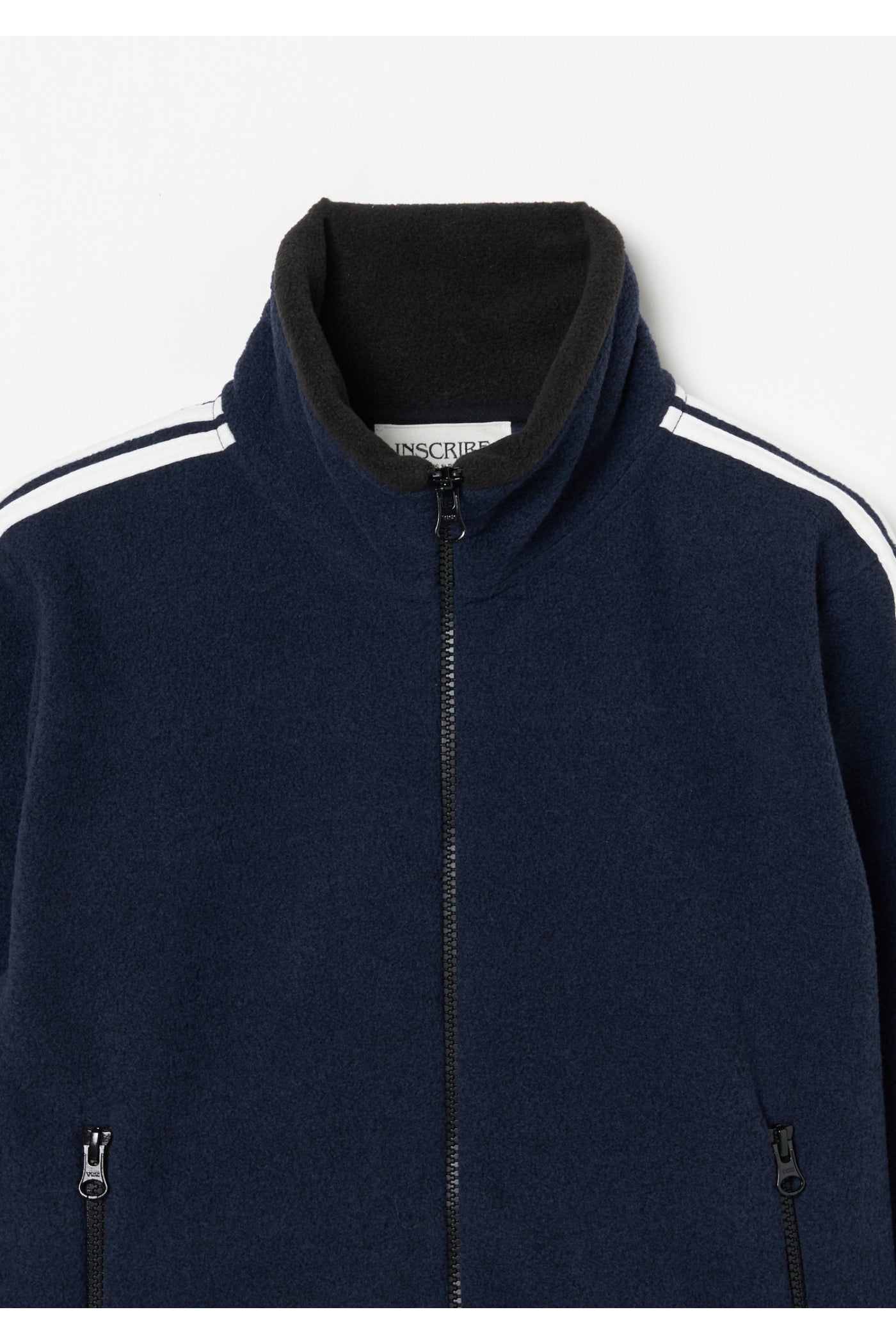 INSCRIRE Track Jacket ネイビー Fleece Tight Fit Track Jacket – INSCRIRE