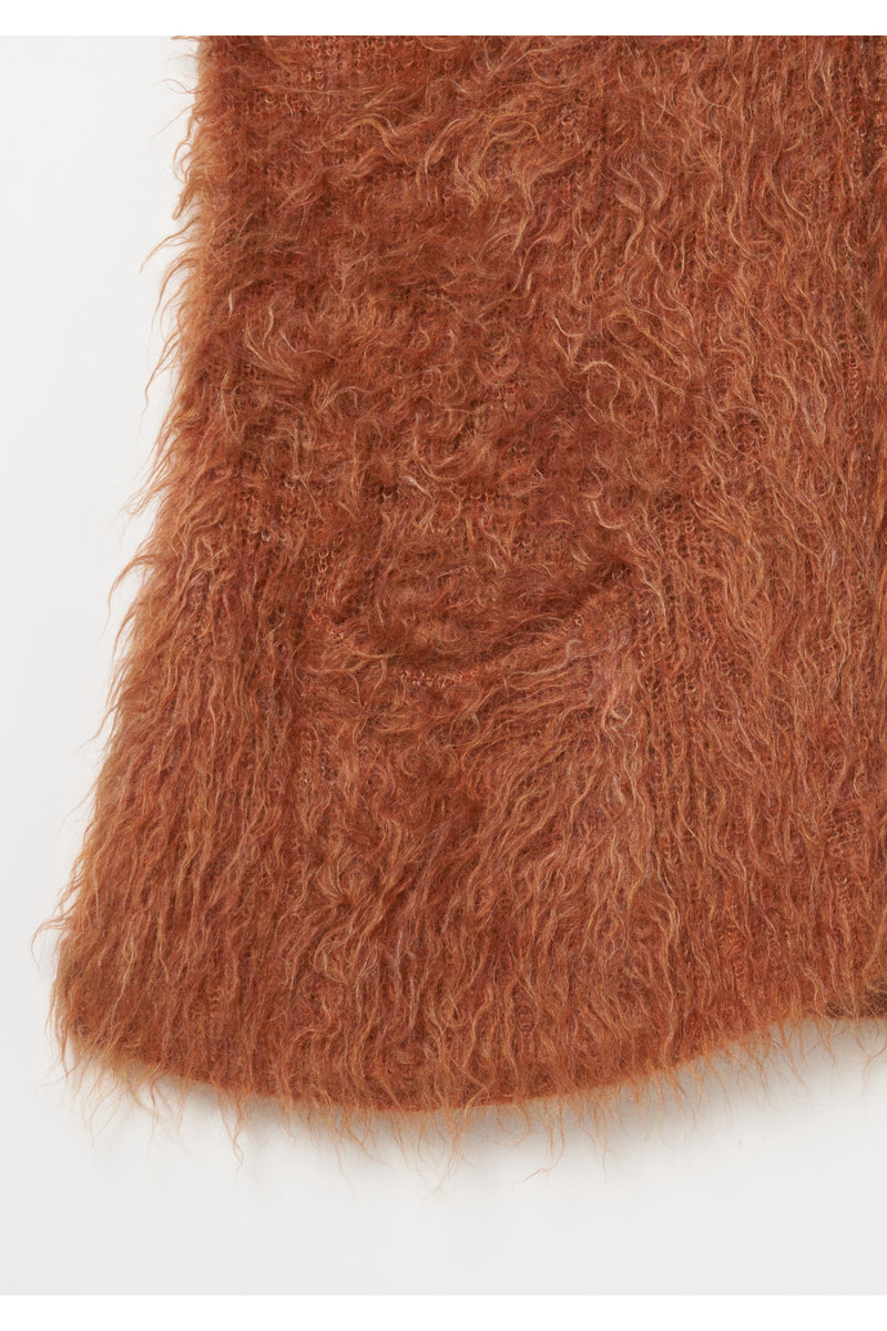 Shaggy V-Neck Cardigan