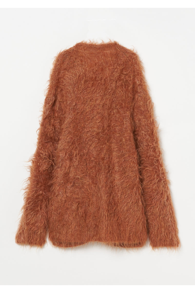 Shaggy V-Neck Cardigan