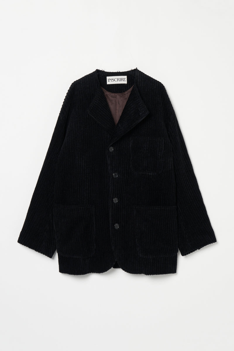 Corduroy Collarless Jacket