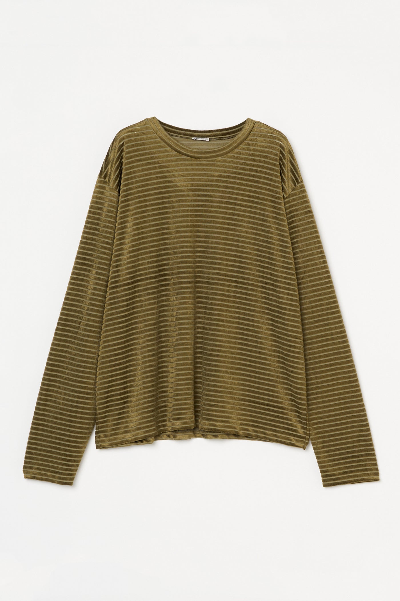 Velour Border Long Sleeve Tee – INSCRIRE