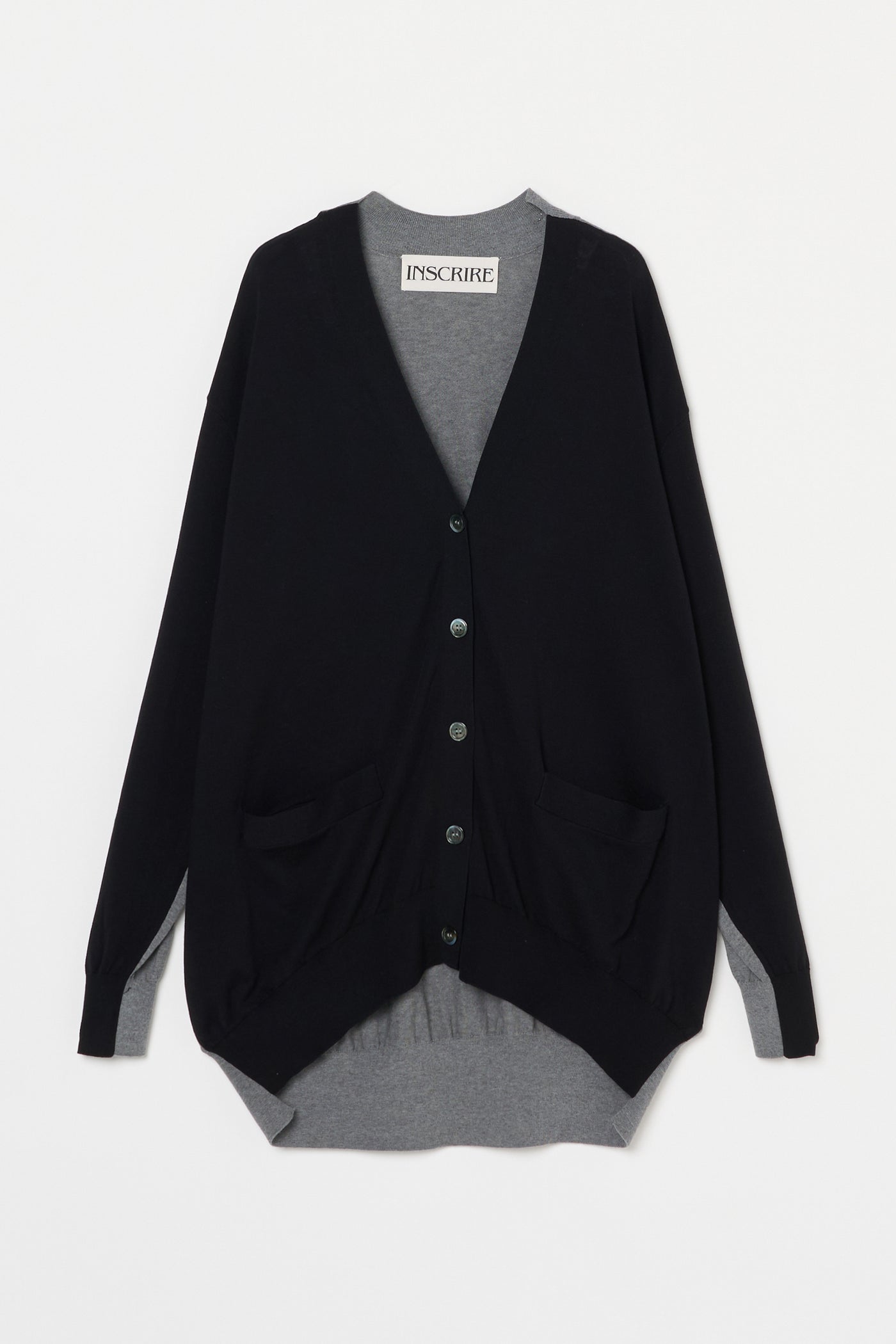 Cotton 16G Over Size V neck Cardigan – INSCRIRE