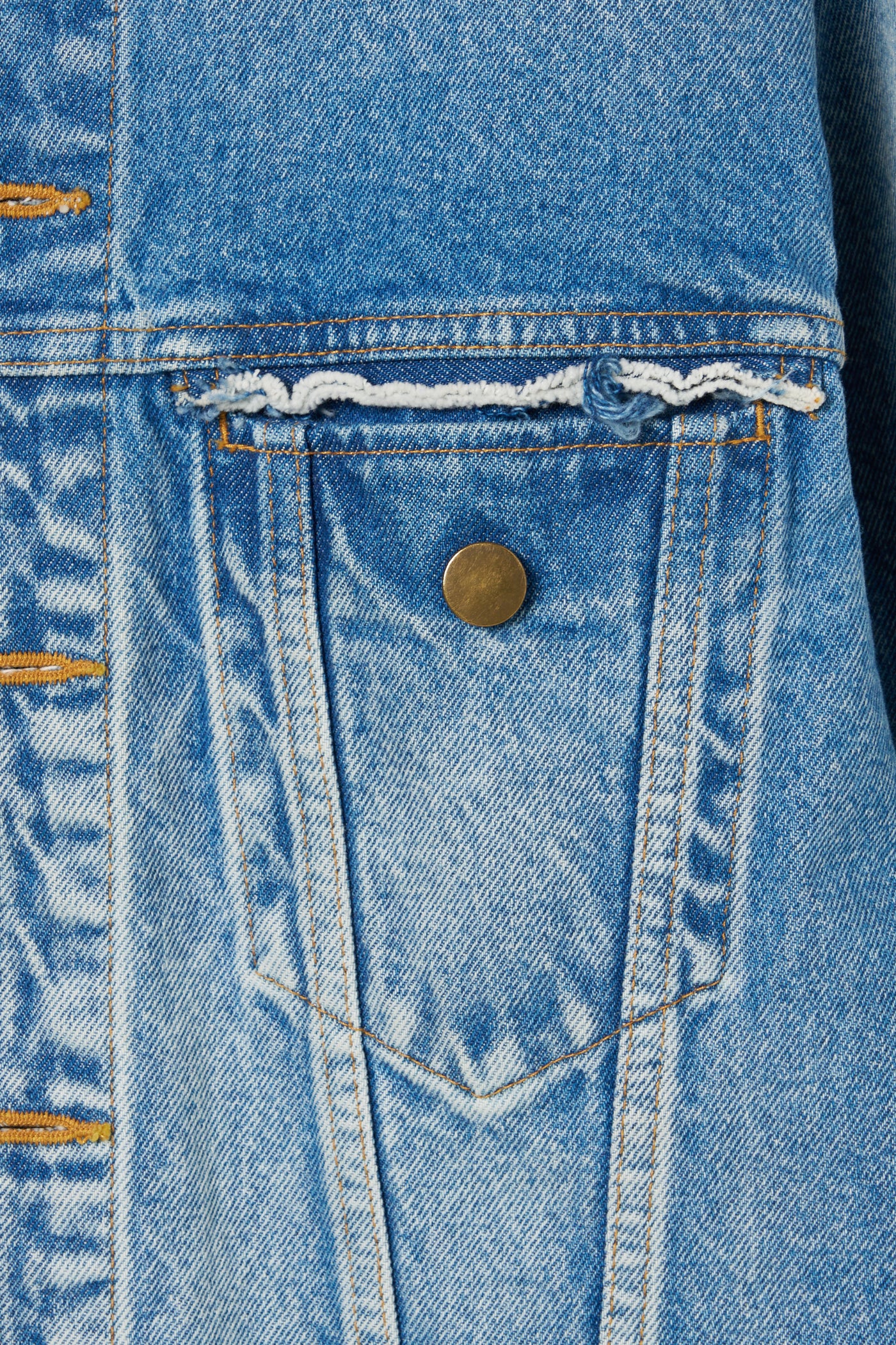 Used Denim Zip Jacket – INSCRIRE