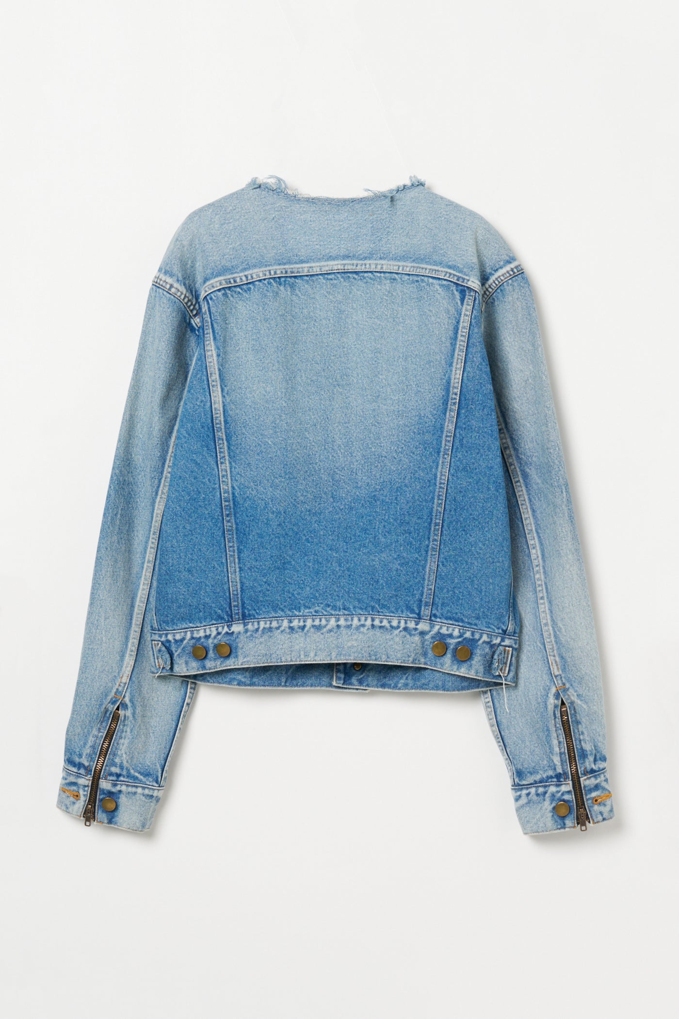 Used Denim Zip Jacket – INSCRIRE