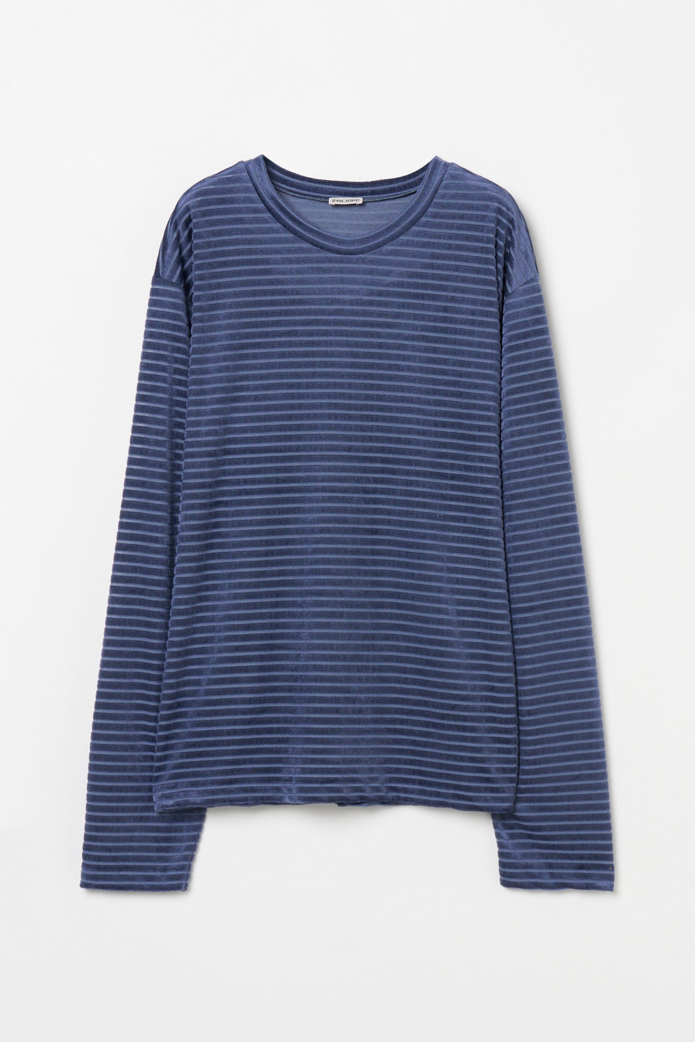 Velour Border Long Sleeve Tee – INSCRIRE