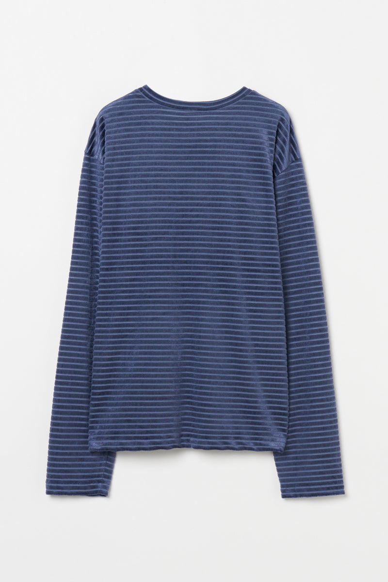 Velour Border Long Sleeve Tee – INSCRIRE