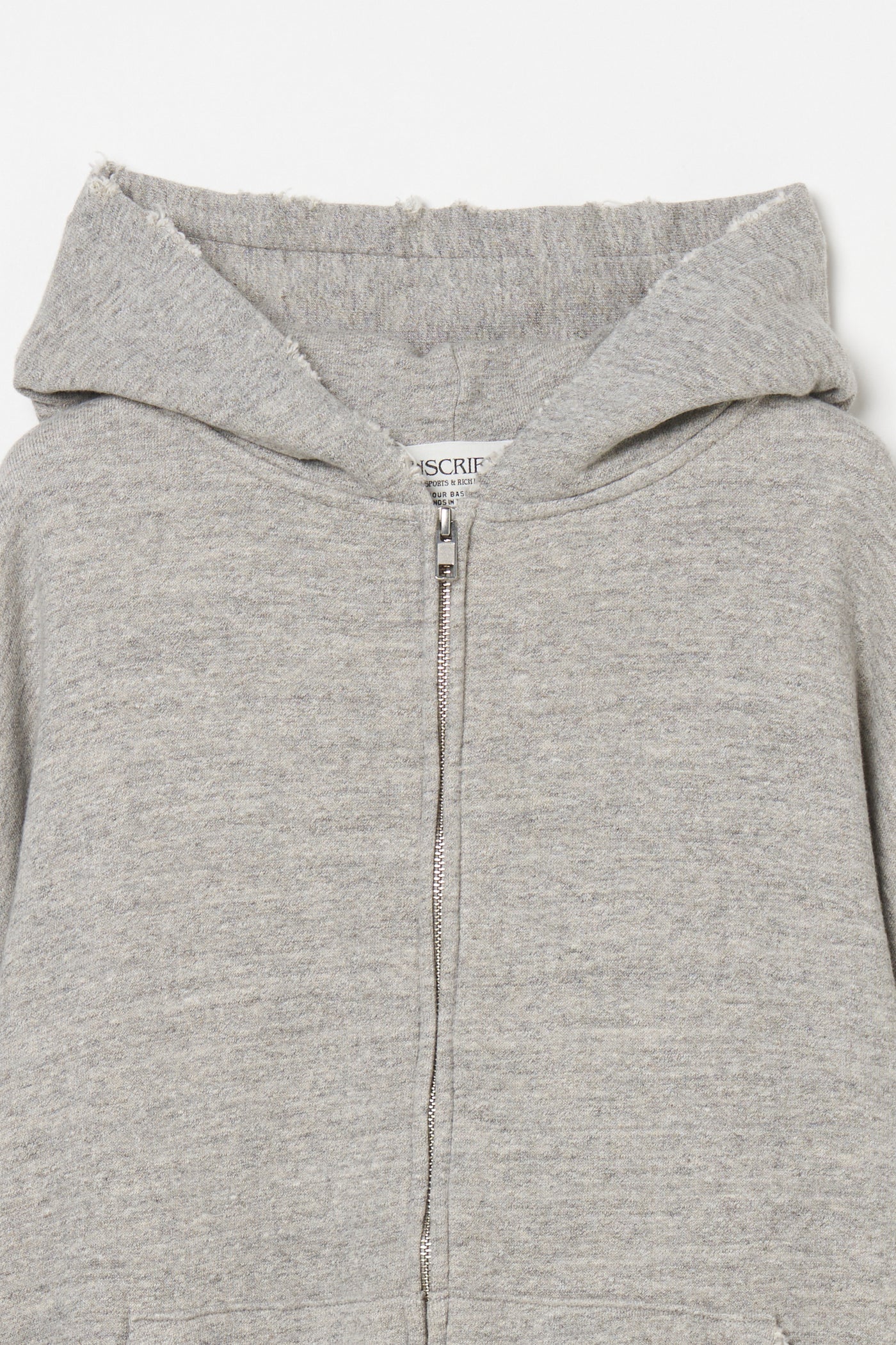 Zip Up Hoodie - GREY – INSCRIRE