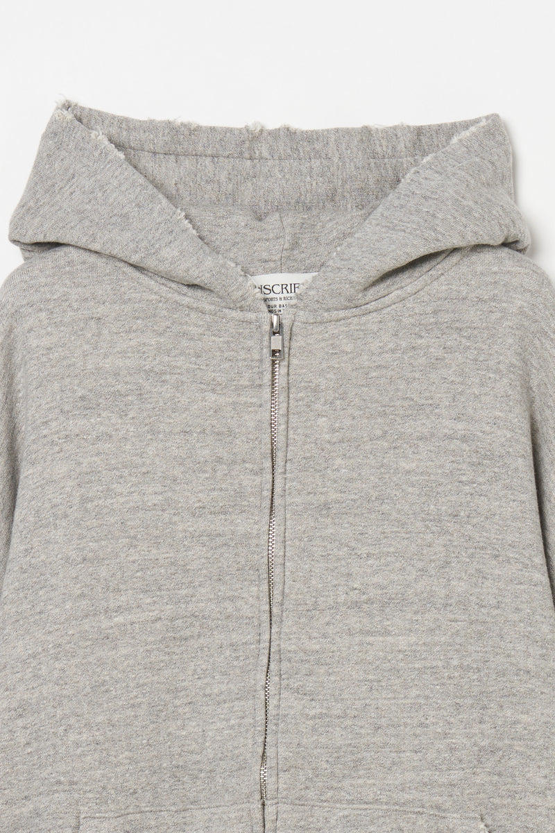 Zip Up Hoodie - GREY – INSCRIRE
