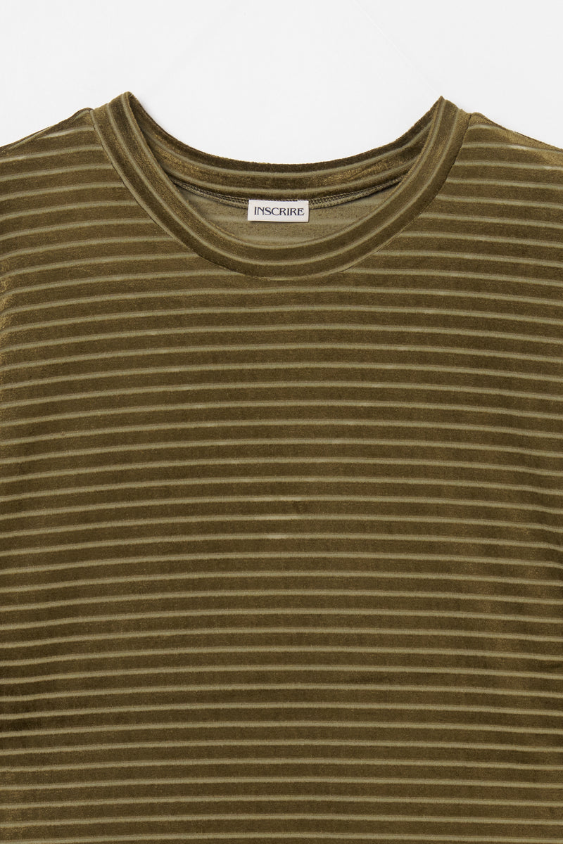 Velour Border T-Shirt – INSCRIRE