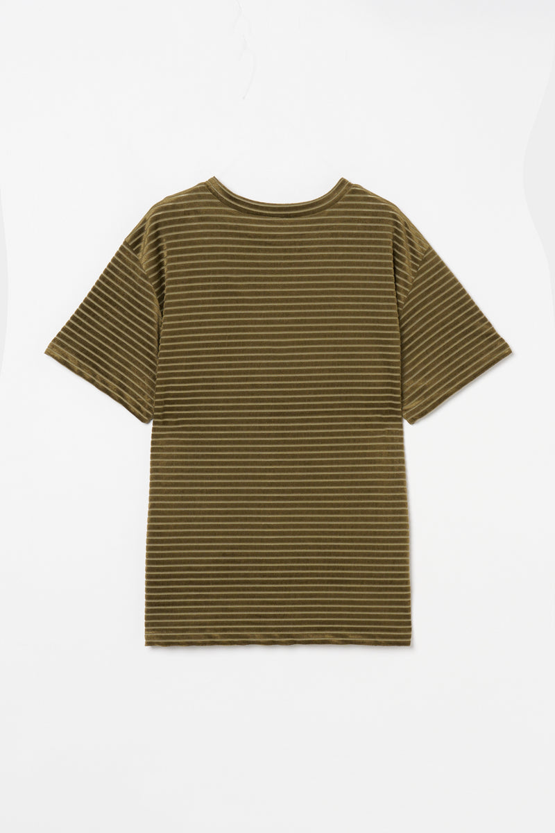 Velour Border T-Shirt – INSCRIRE