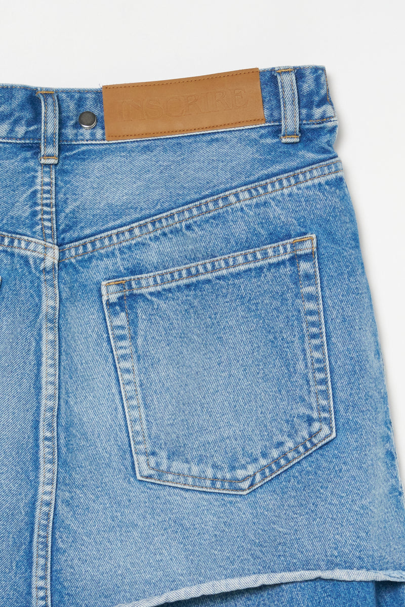 Used Denim Trompel'oeil Skirt – INSCRIRE