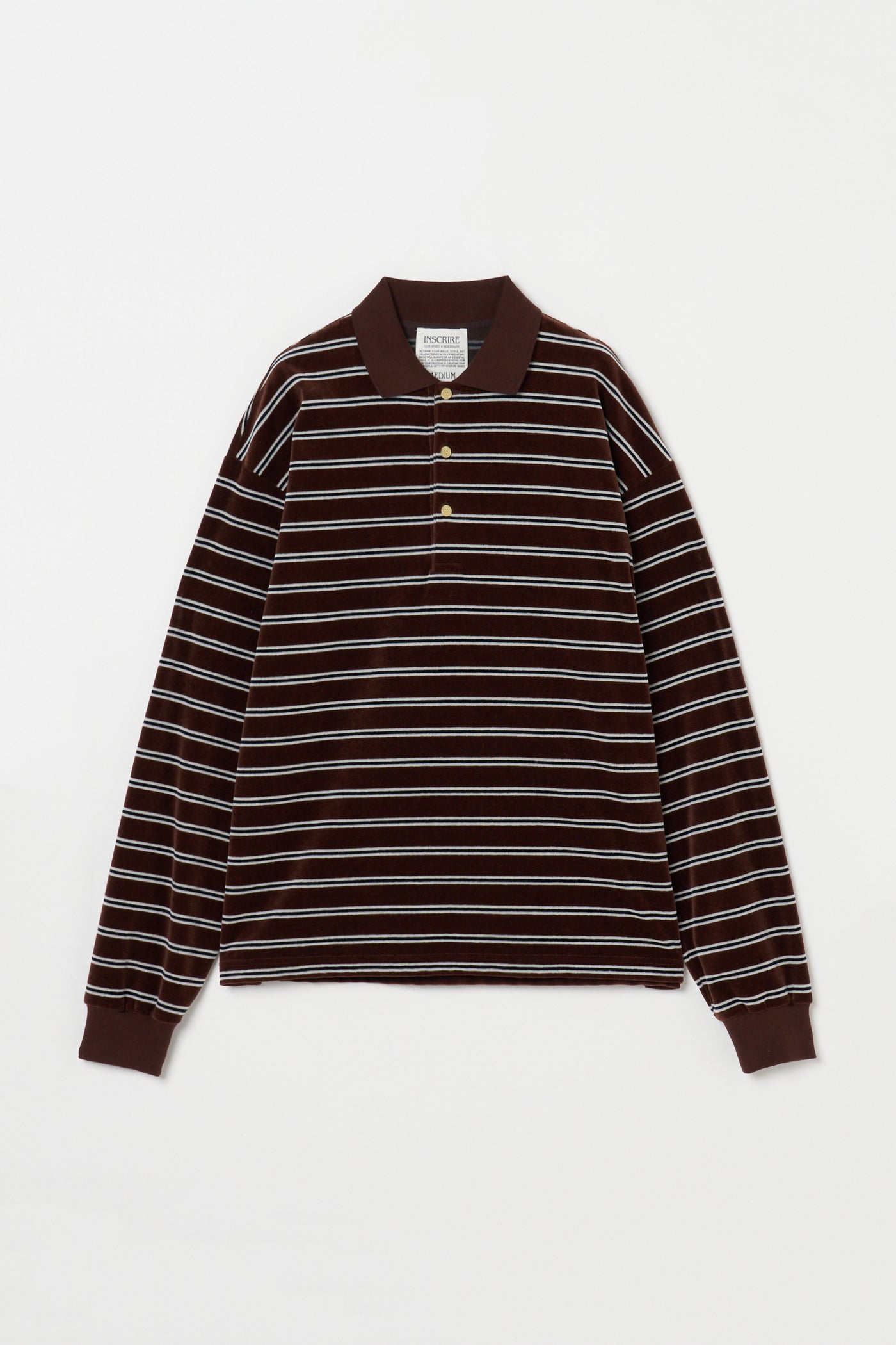 Velvet Border Polo Shirt – INSCRIRE