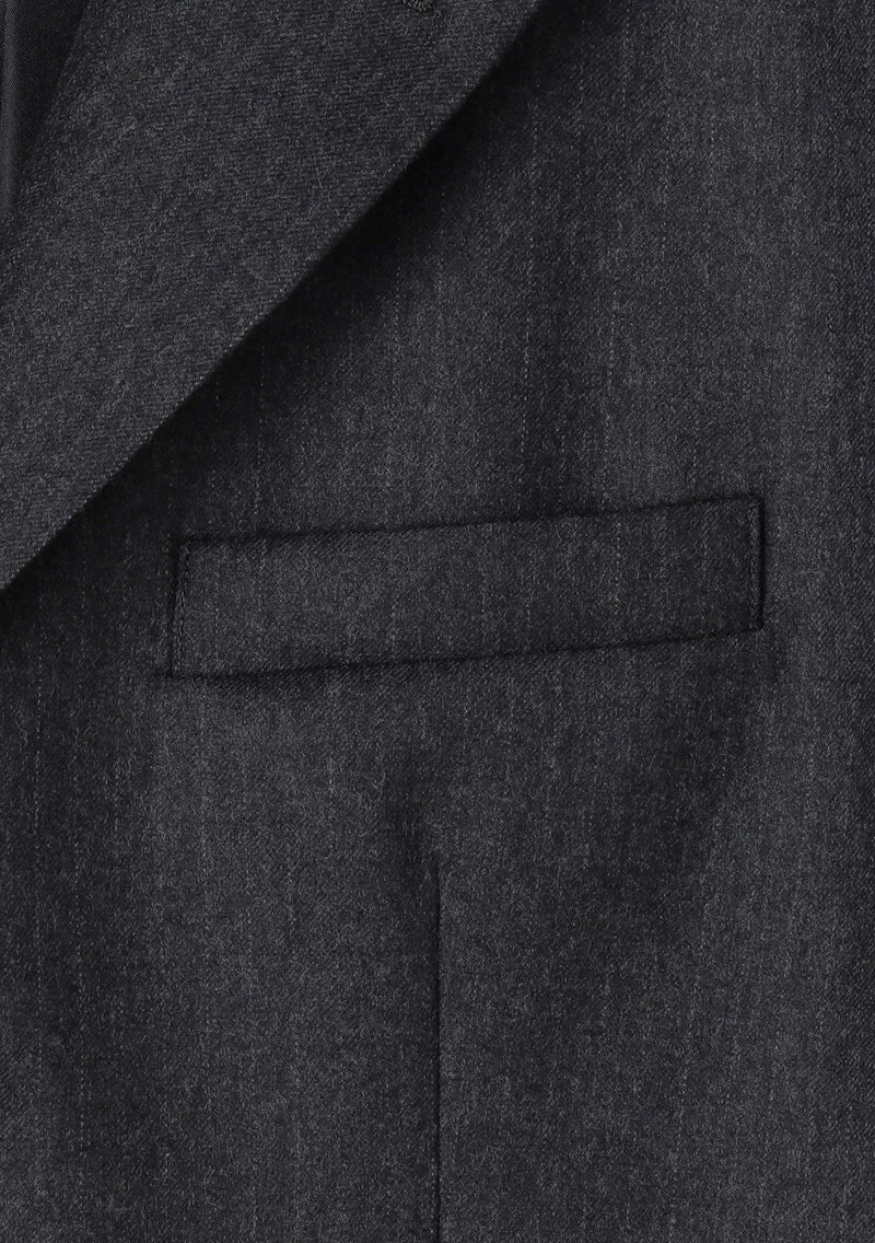 Wool Gabardine Short Sleeve Jacket