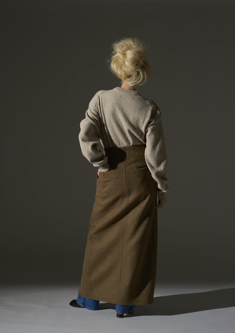 Wool Long Skirt