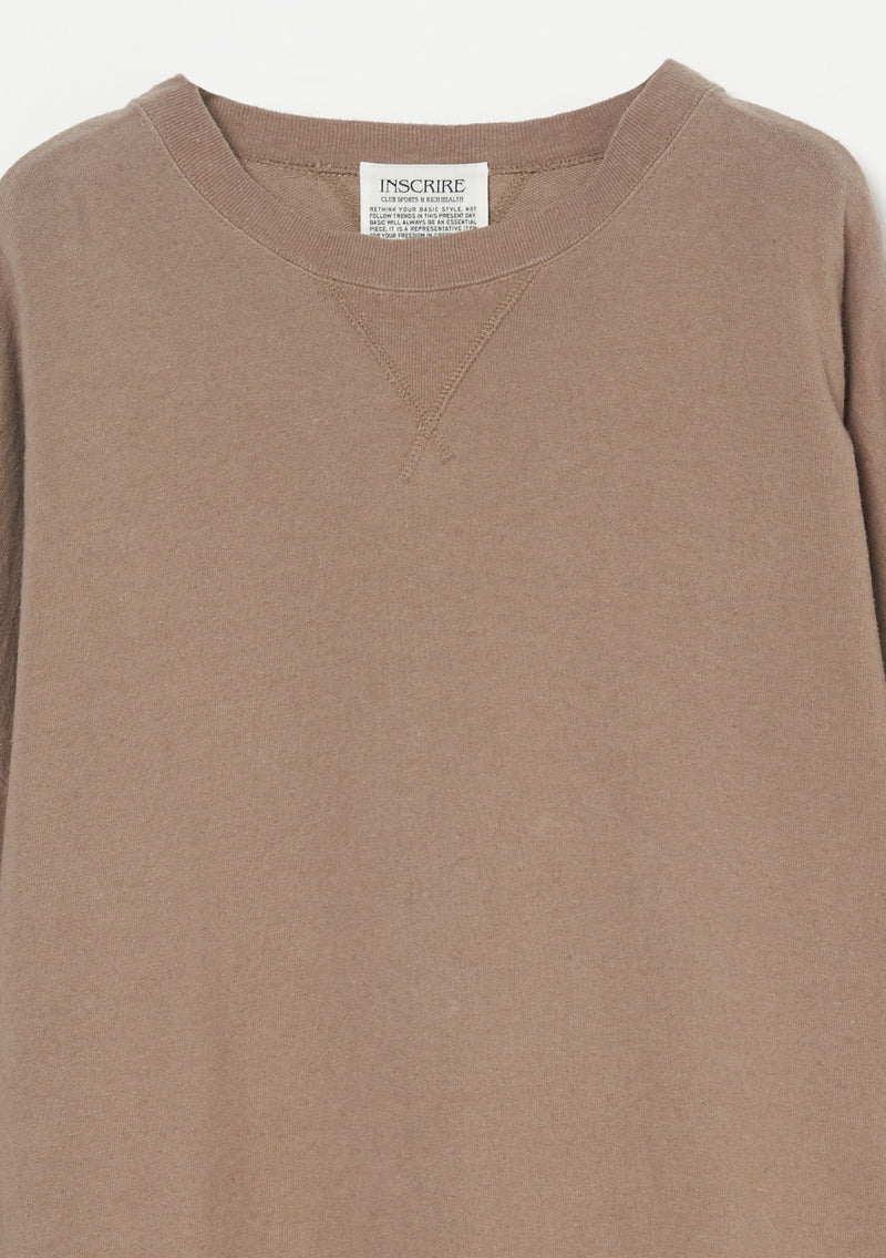 Cotton Linen Crew Sweat Shirt