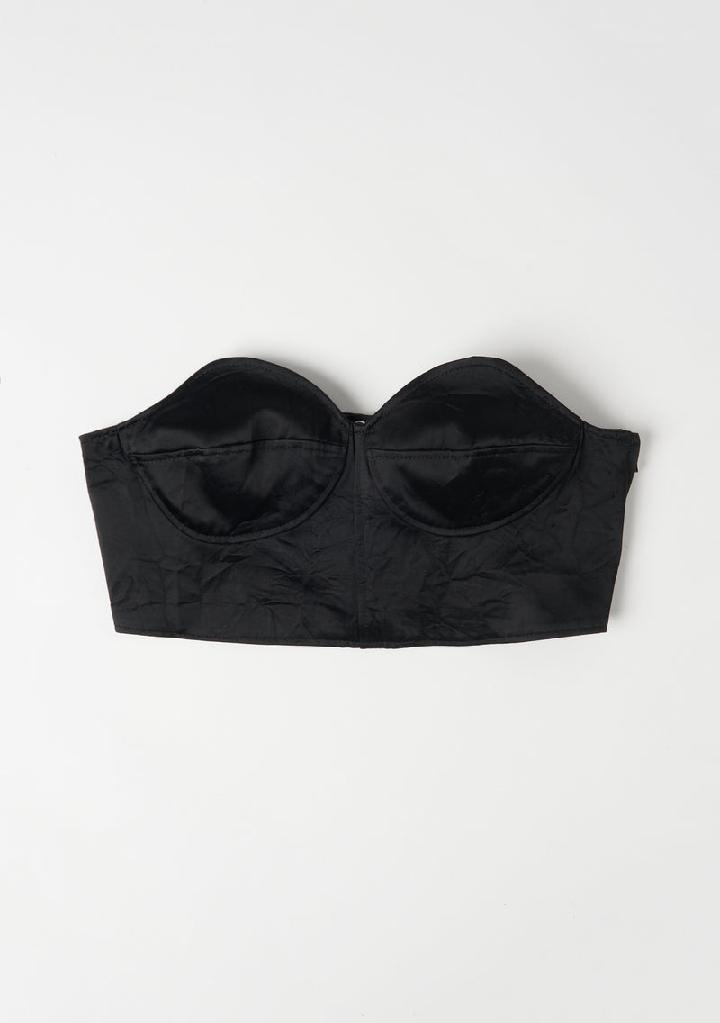 Washed Satin Bra Top