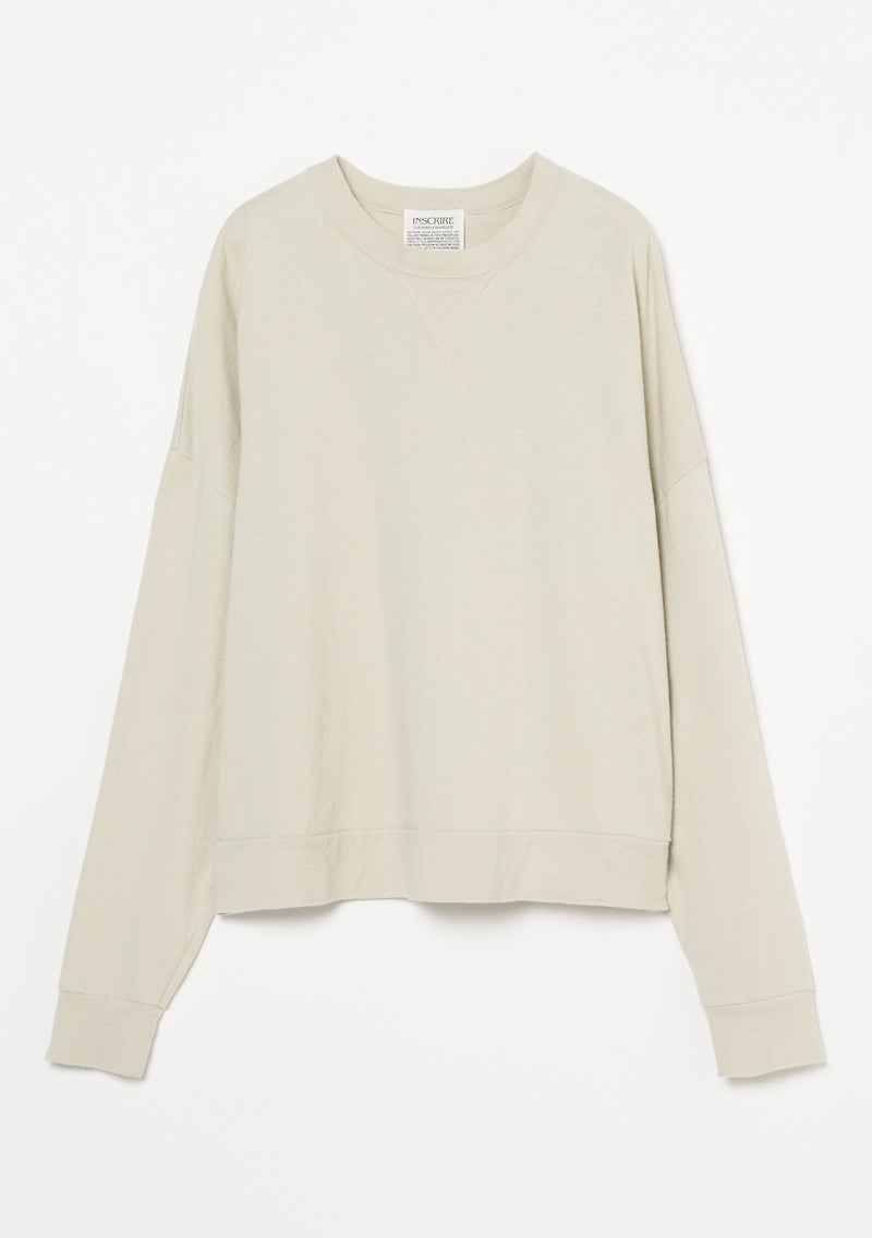 【25SS PRE ORDER】Cotton Linen Crew Sweat Shirt