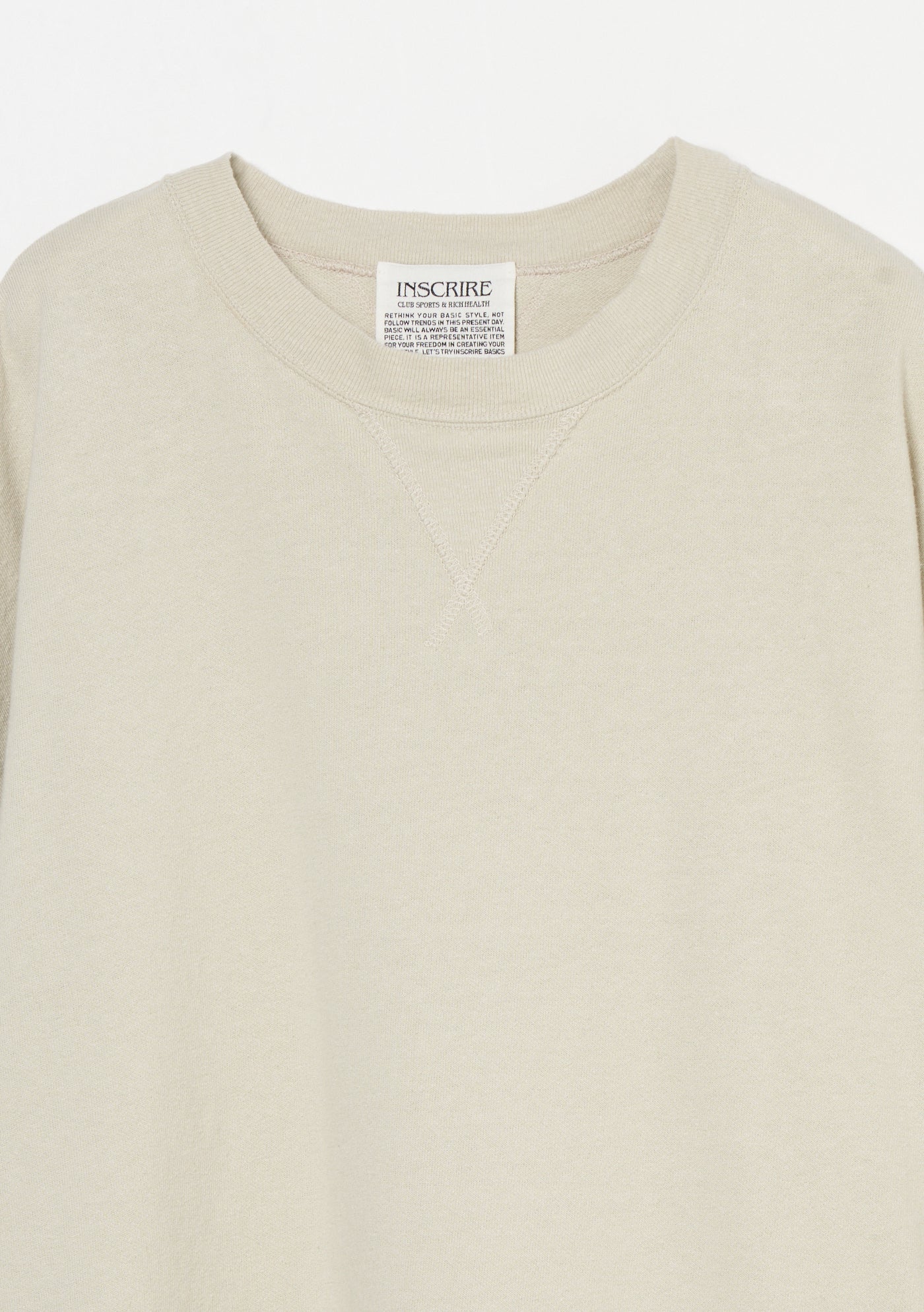 Cotton Linen Crew Sweat Shirt – INSCRIRE