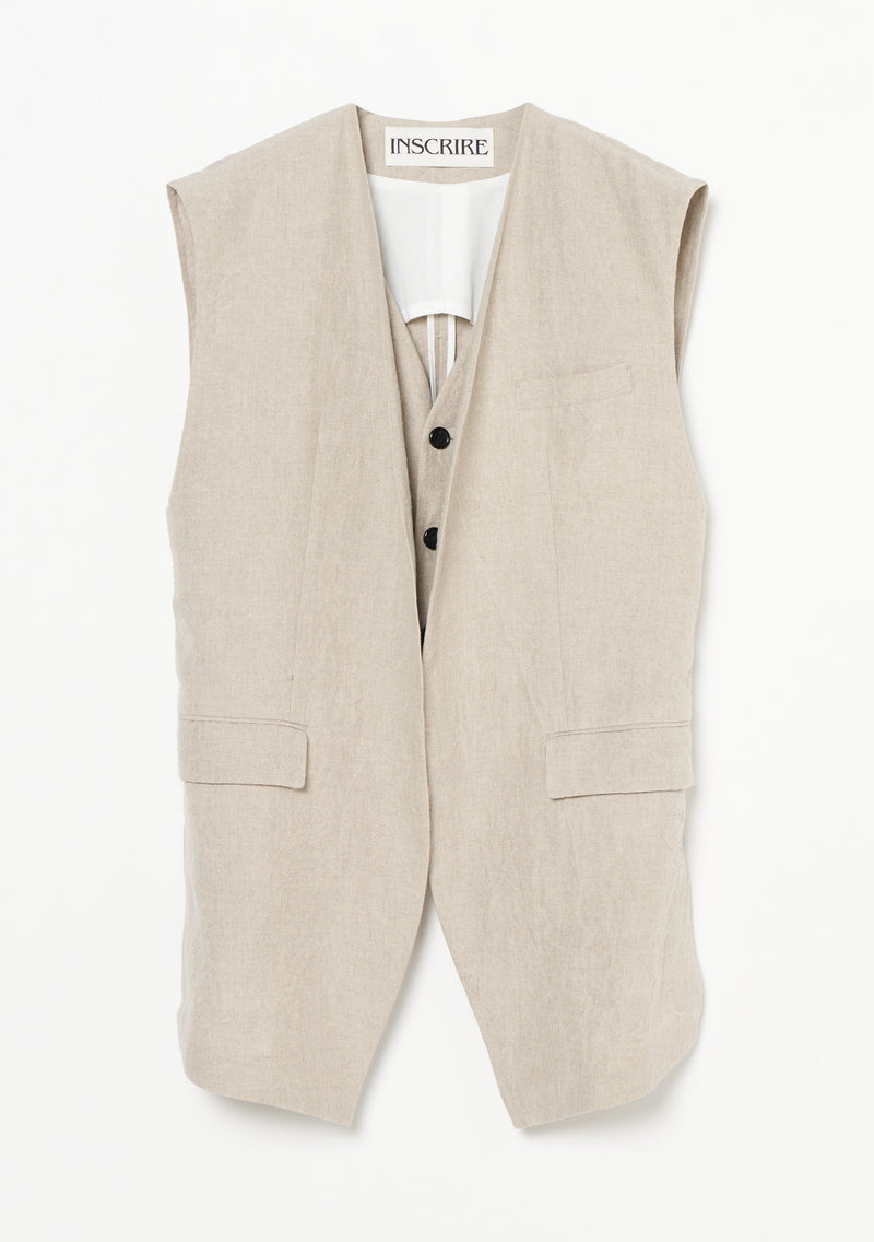 【25SS PRE ORDER】Linen Gilet