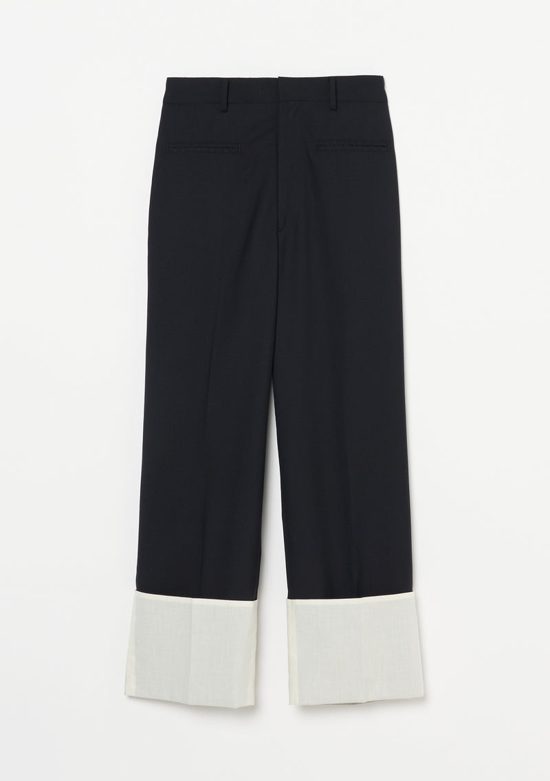 Wool Roll up Slacks