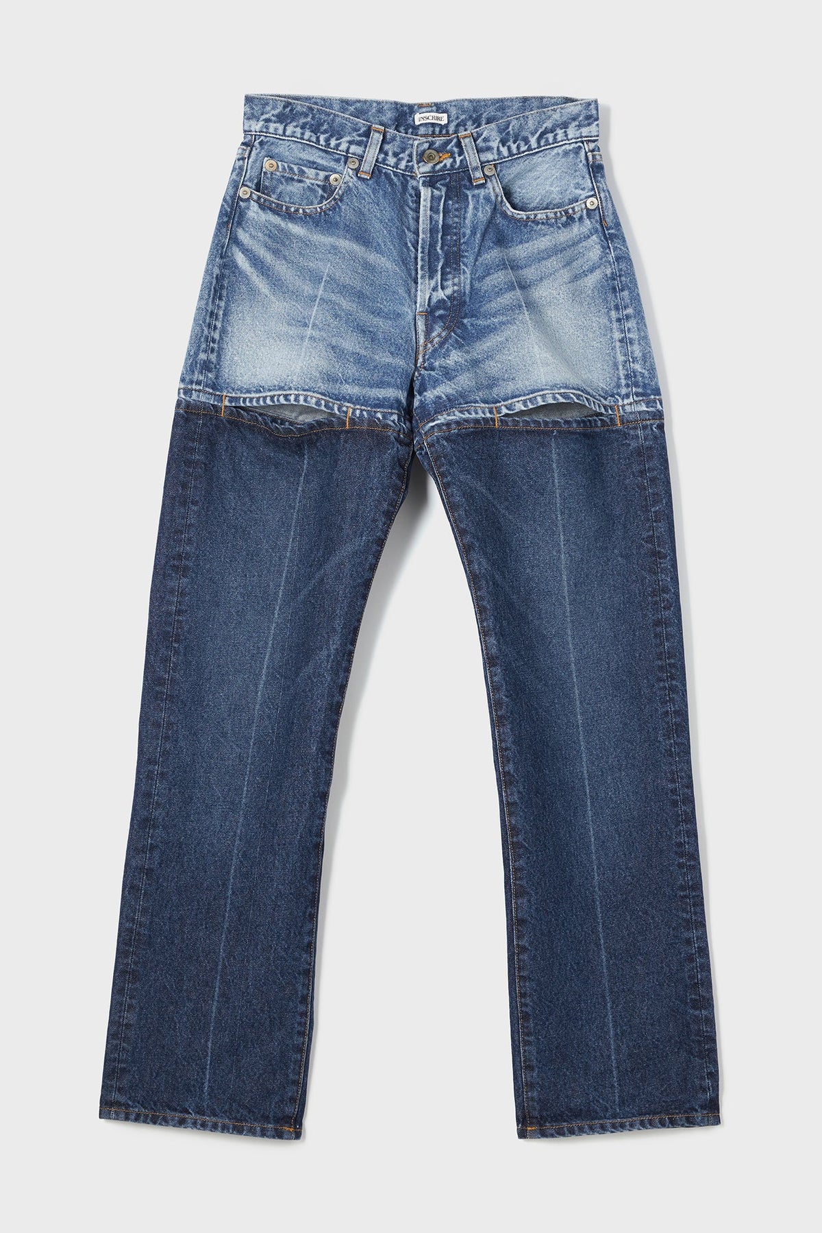COLOR BLOCK STRAIGHT DENIM – INSCRIRE