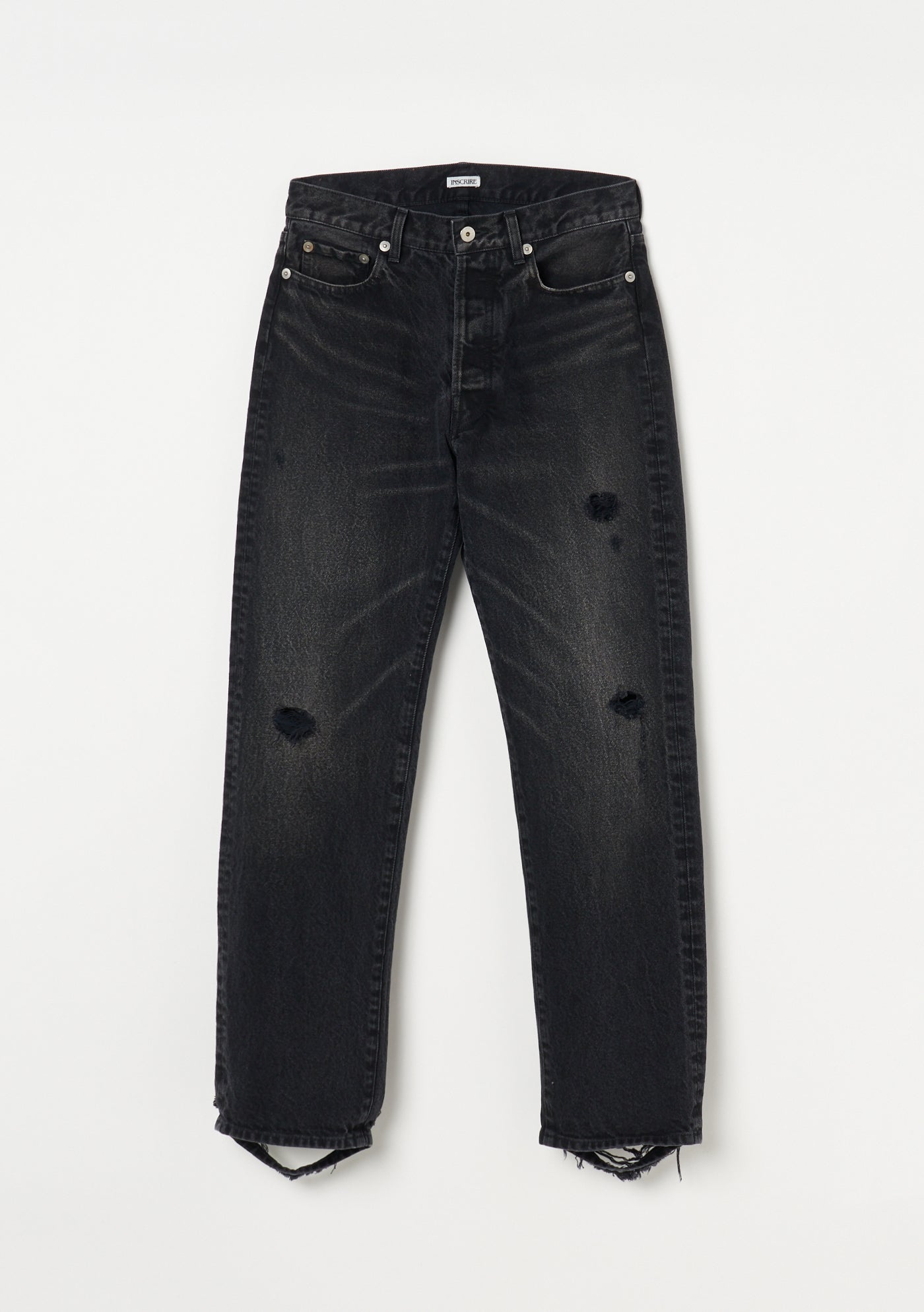 パンツ INSCRIRE STRAIGHT DESTROYED 5POCKET Straight Destroyed 5PK Pants – INSCRIRE