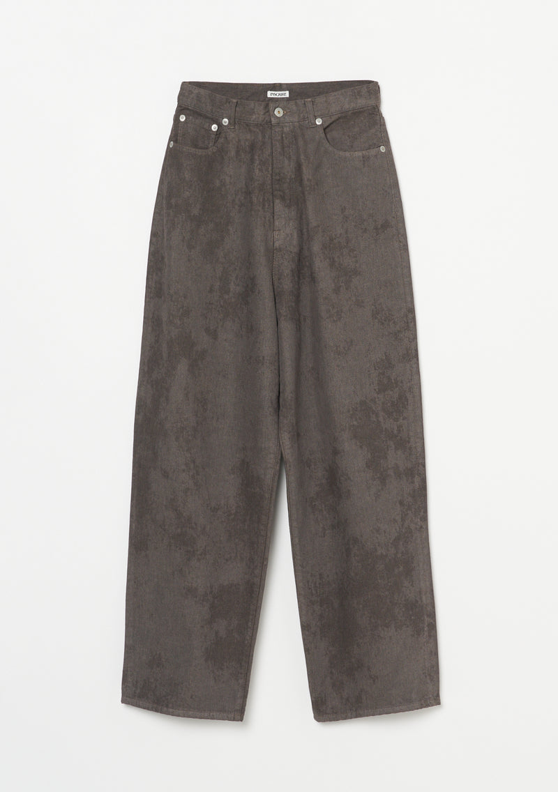 Color Denim Balloon Pants