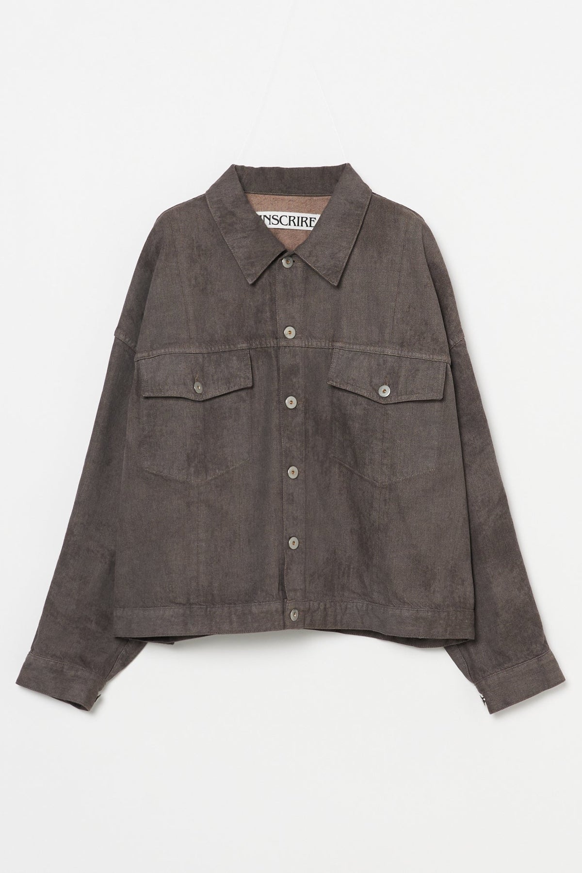 Color Denim Wide Jacket – INSCRIRE