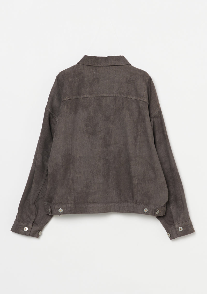 Color Denim Wide Jacket