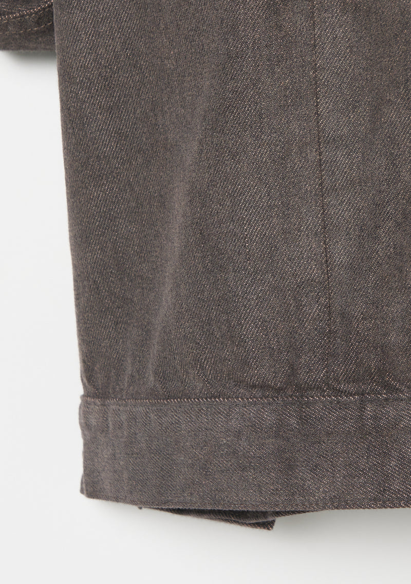 Color Denim Wide Jacket